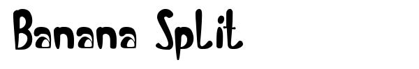 Banana Split font preview